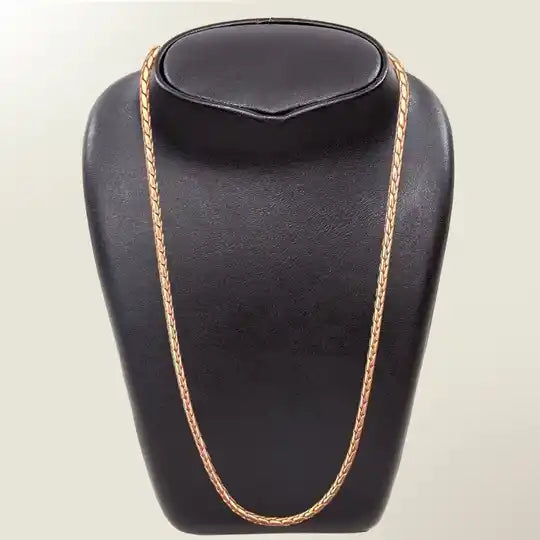 Puur koperen schakel-halsketting