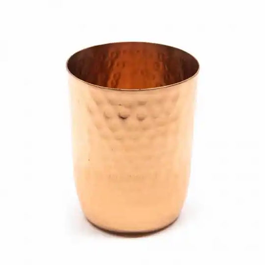 Koperen Beker Versiering Gehamerd (350 ml)