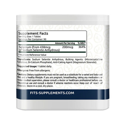 Selenium 200mcg 90 tabletten