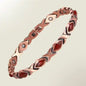 Luxe gezondheidsarmband magnetisch koper - stone red agate – 0,7 cm